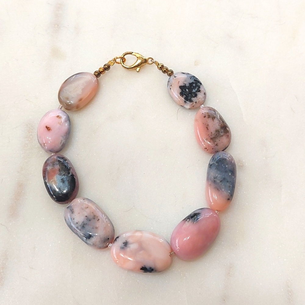 Pink Peruvian Opal Bracelet